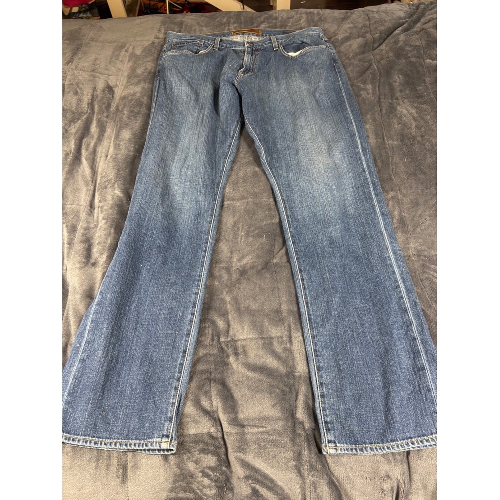 Agave Denim Waterman Mens 38 Relaxed Straight Leg Jeans Blue Made in USA
